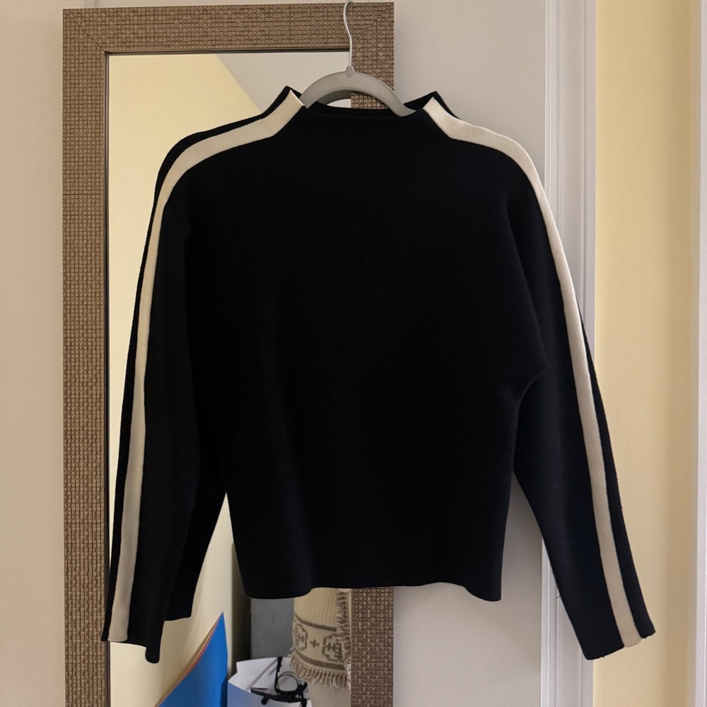 Black Sideline Women's Turtleneck Sweater